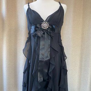 BCBG MAXAZRIA RUFFLE DRESS